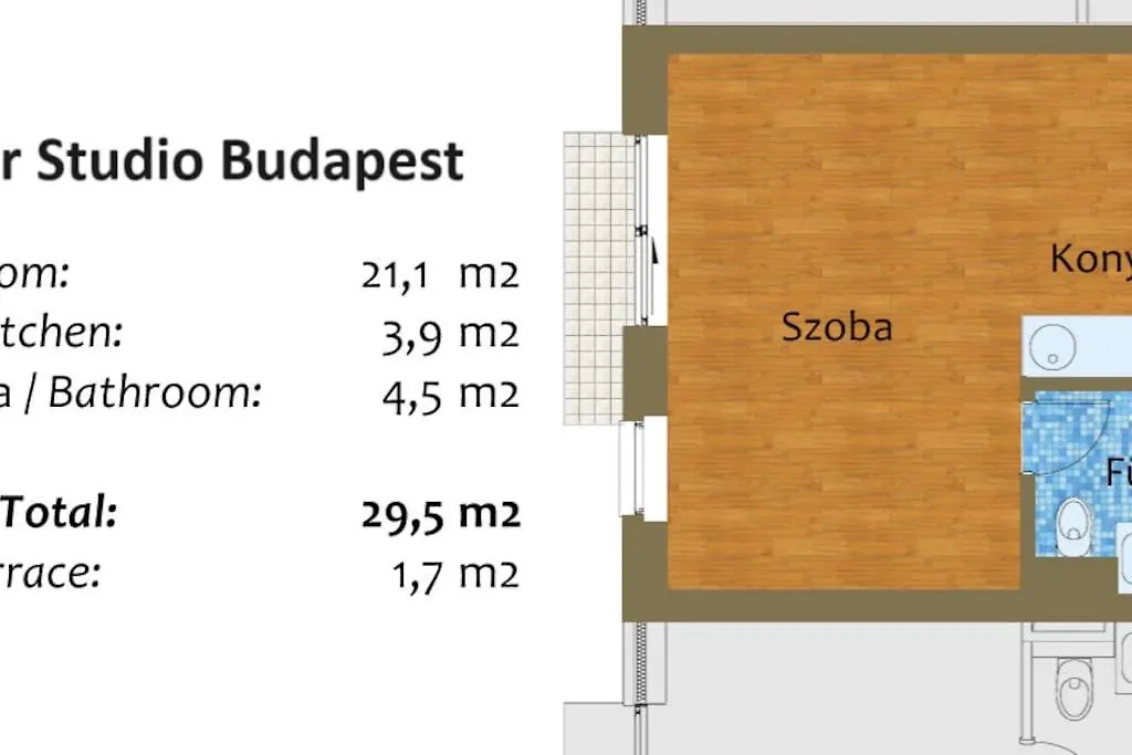 Dandar Studio Budapest Apartment
